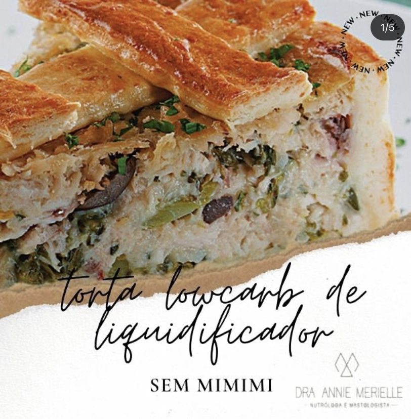 Torta Lowcarb de Liquidificador